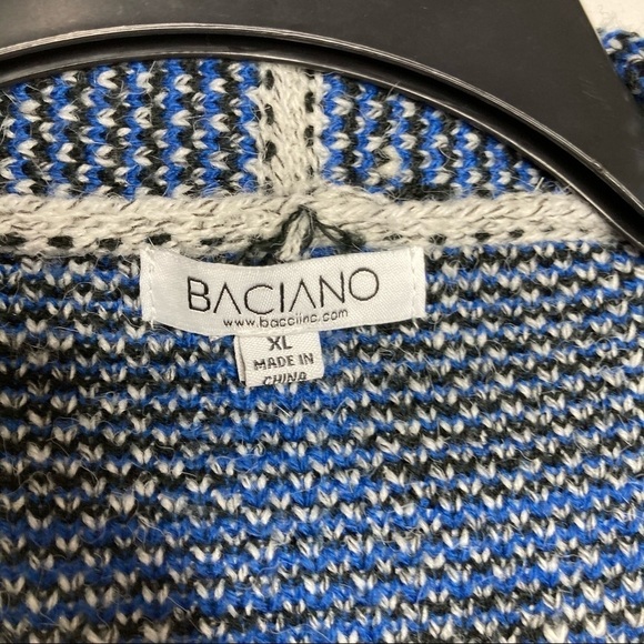 Baciano abstract open cardigan sweater size XL - Picture 2 of 7